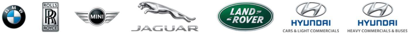 BMW, Rolls-Royce, MINI, Jaguar, Land Rover, Hyundai